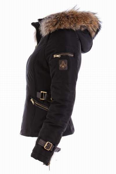 doudoune fourrure veritable femme